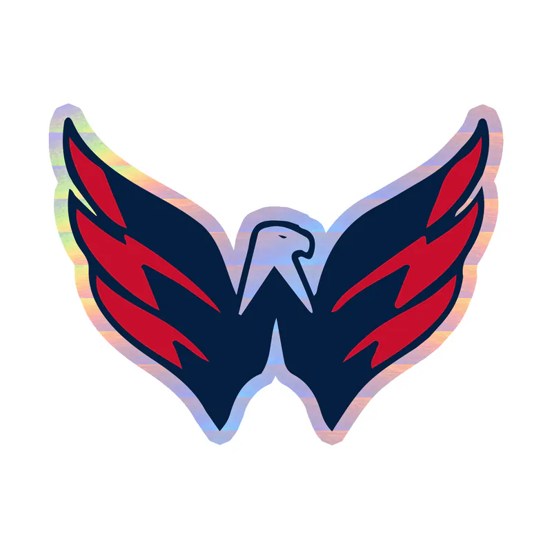 Washington Capitals - Bird - Holographic Vinyl Sticker - Custom Size