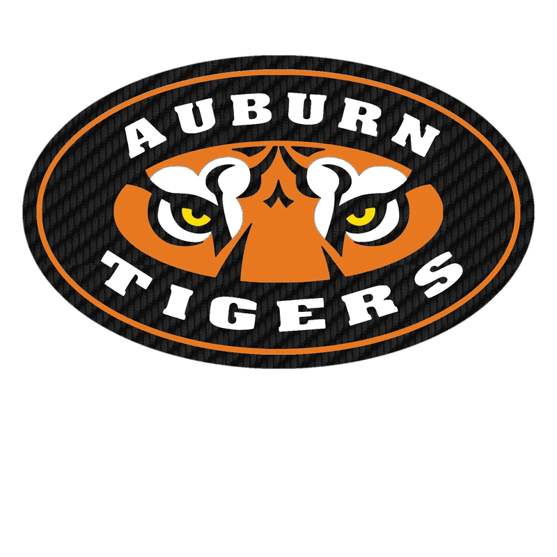Auburn Tigers - Image 3 - Carbon Fiber Vinyl Decal - Custom Size