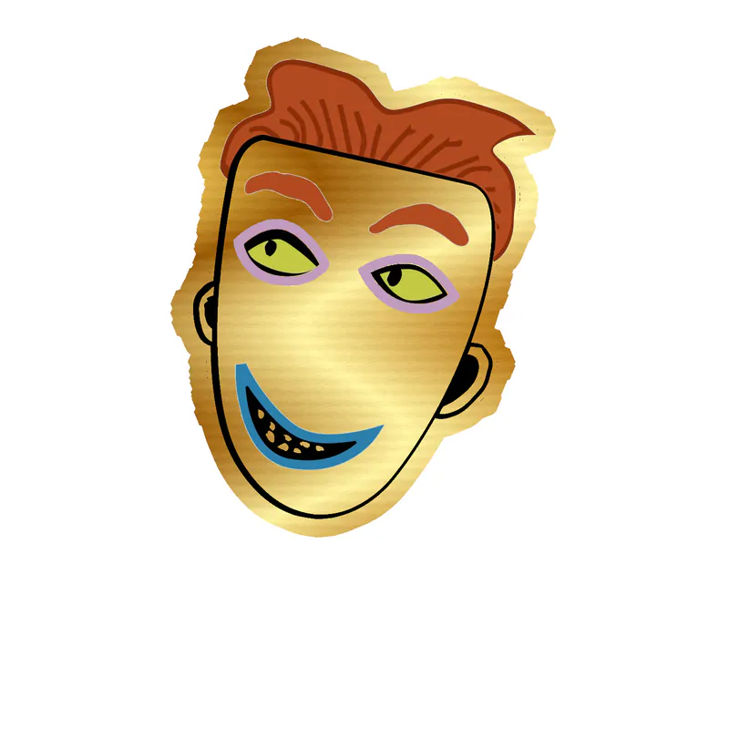 Nightmare Before Christmas Gold Chrome Vinyl Sticker - Custom Size