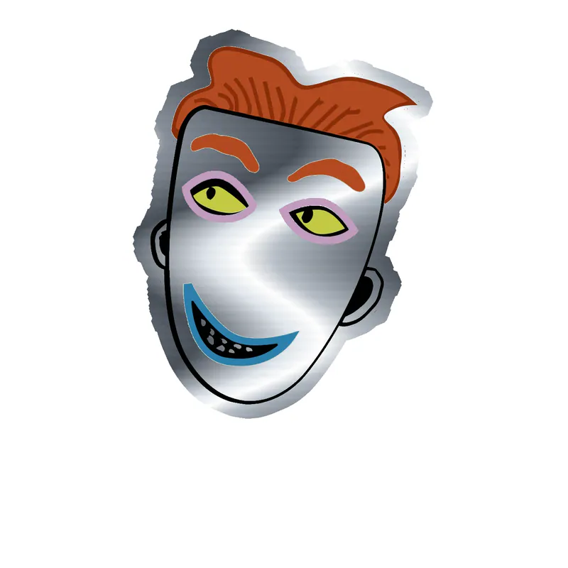 Nightmare Before Christmas Silver Chrome Vinyl Sticker - Custom Size