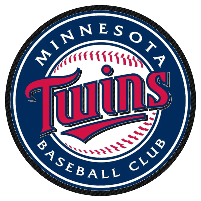 Minnesota Twins - Blue Circle Baseball Club - Carbon Fiber Vinyl Sticker - Custom Size
