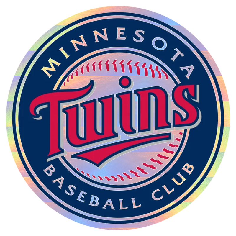 Minnesota Twins - Blue Circle Baseball Club - Holographic Vinyl Sticker - Custom Size
