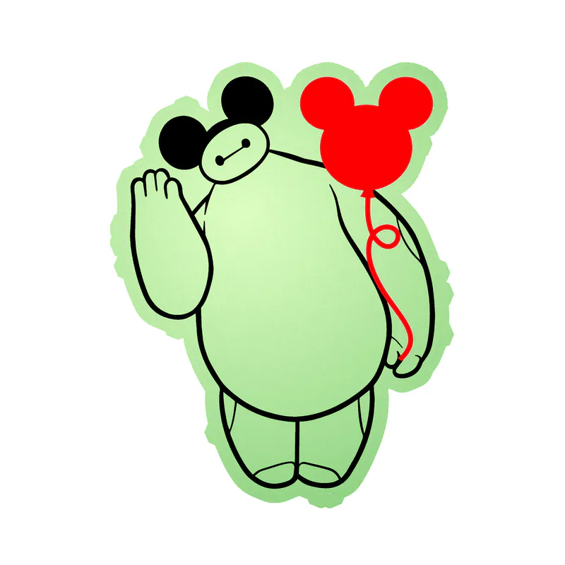 Baymax Glow in the Dark Vinyl Sticker - Custom Size