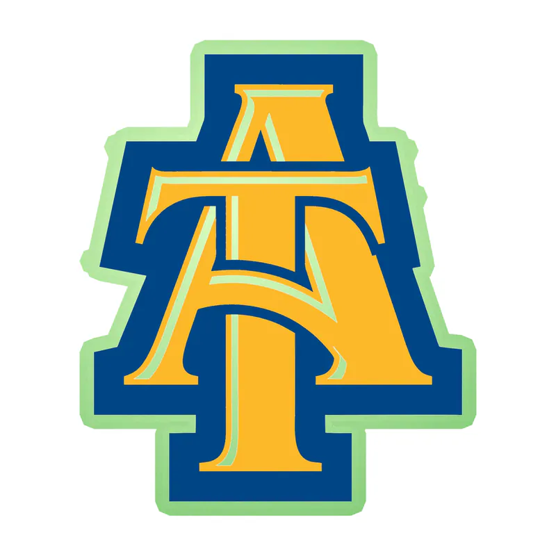 North Carolina A&T Aggies - Image 2 - Glow in the Dark Vinyl Decal - Custom Size