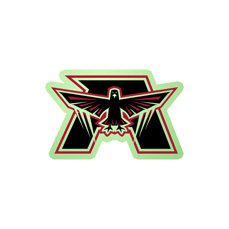 Atlanta Falcons - Falcon - Image 1 - Glow in the Dark Vinyl Sticker - Custom Size