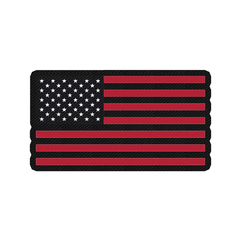 American Flag Carbon Fiber Vinyl Decal - custom size