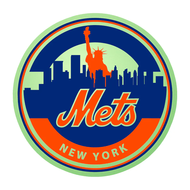 New York Mets - Glow in the Dark Vinyl Sticker - Custom Size