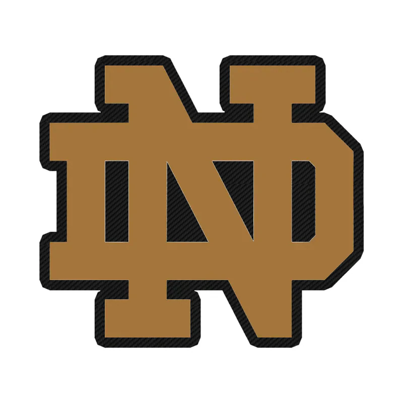 Notre Dame - Image 4 - Carbon Fiber Vinyl Decal - Custom Size