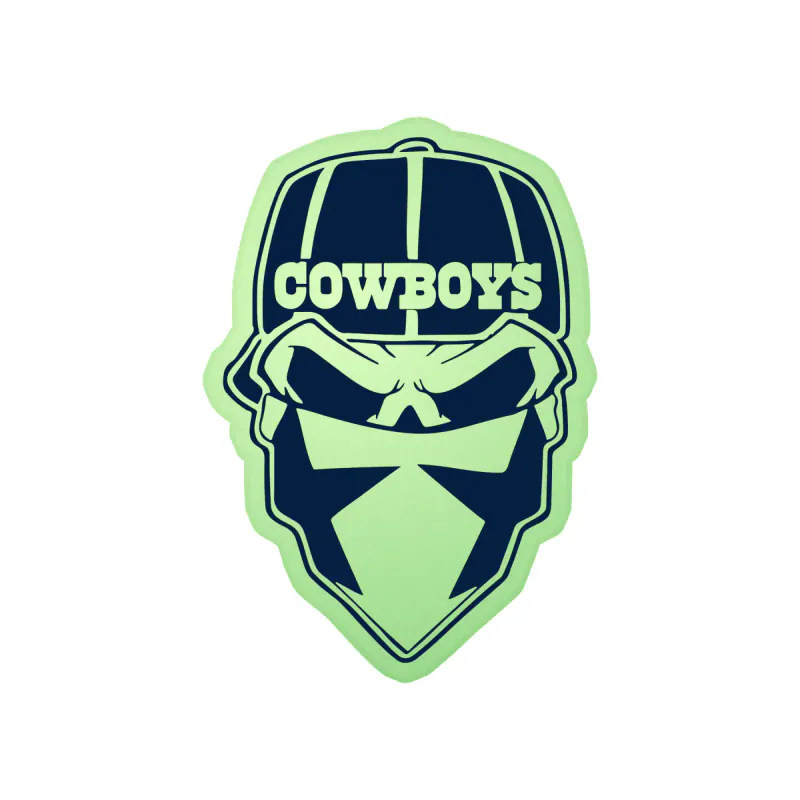 Dallas Cowboys Glow in the Dark Vinyl Sticker - Custom Size