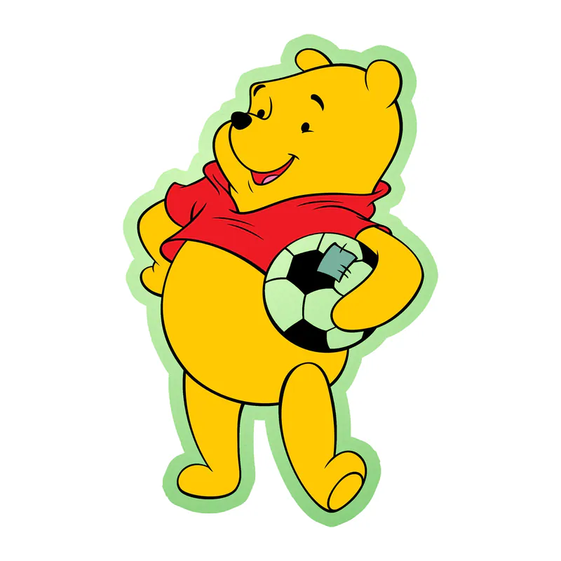 Winnie The Pooh - Glow in the Dark Vinyl Sticker - Custom Size
