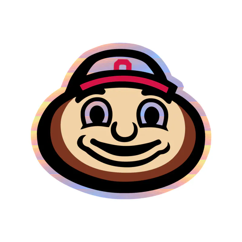 Ohio State Buckeyes - Head - Holographic Vinyl Decal