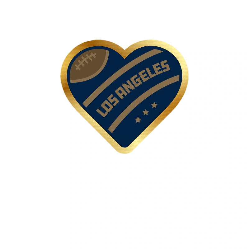 Los Angeles Rams - Image 12 - Gold Chrome Vinyl Sticker - Custom Size