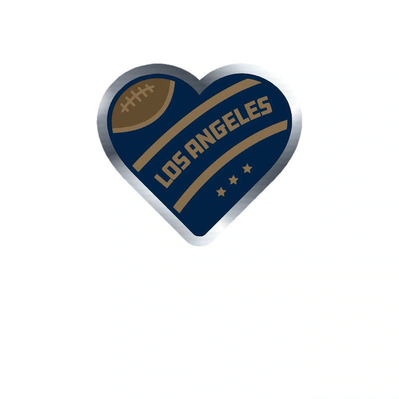 Los Angeles Rams - Image 12 - Silver Chrome Vinyl Sticker - Custom Size