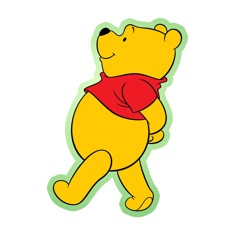 Winnie The Pooh - Glow in the Dark Vinyl Sticker - Custom Size