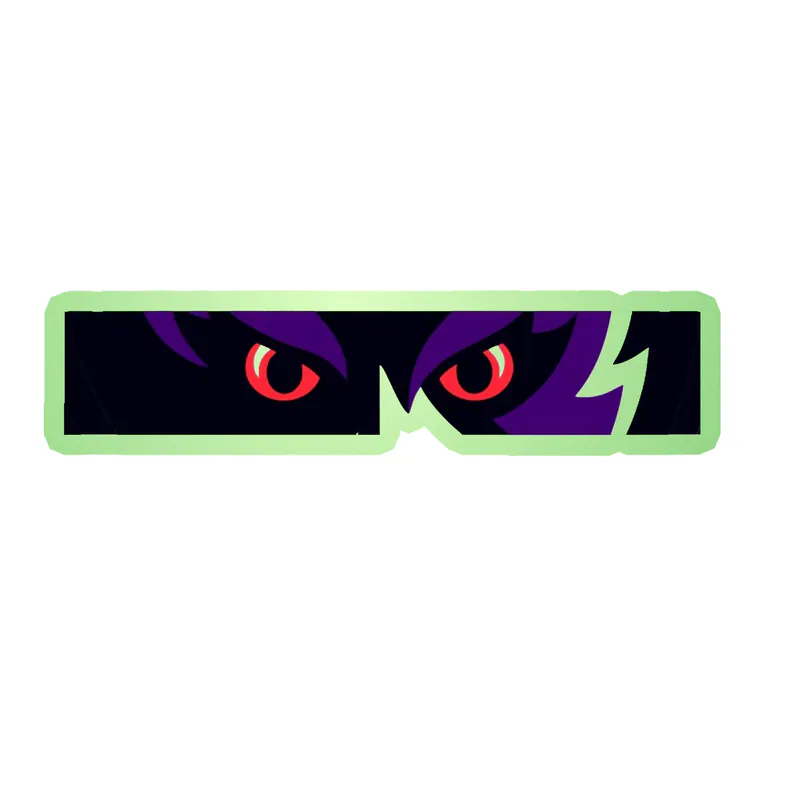 Baltimore Ravens - Lettering 2 - Glow in the Dark Vinyl Sticker - Custom Size