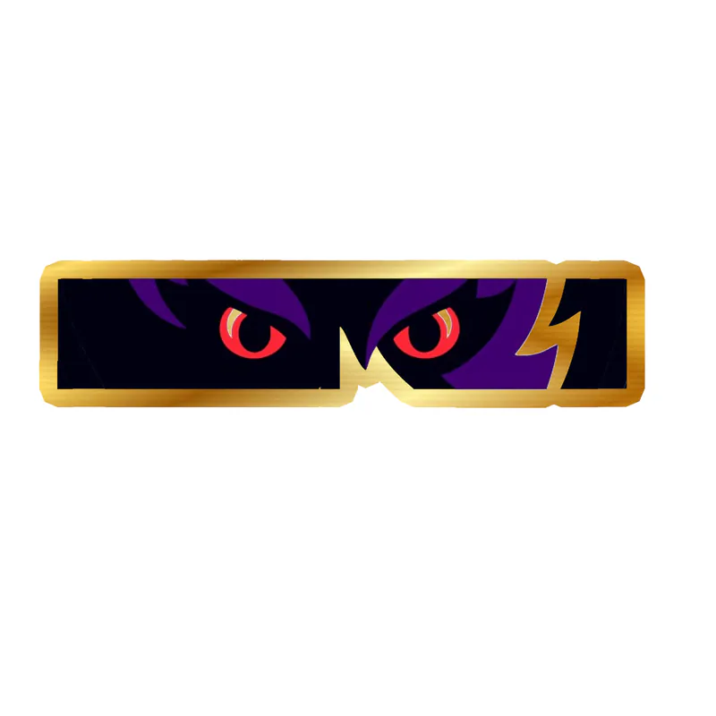 Baltimore Ravens - Lettering 2 - Gold Chrome Vinyl Sticker - Custom Size