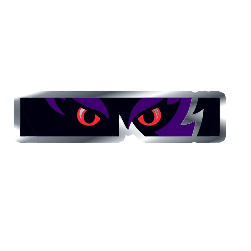 Baltimore Ravens - Lettering 2 - Silver Chrome Vinyl Sticker - Custom Size