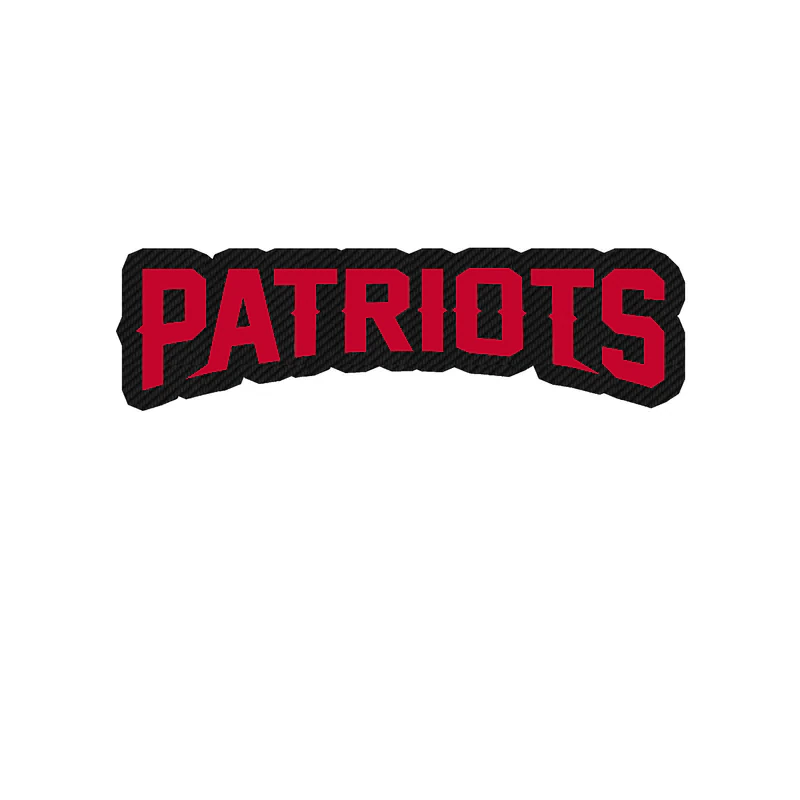 New England Patriots - Image 5 - Carbon Fiber Vinyl Sticker - Custom Size