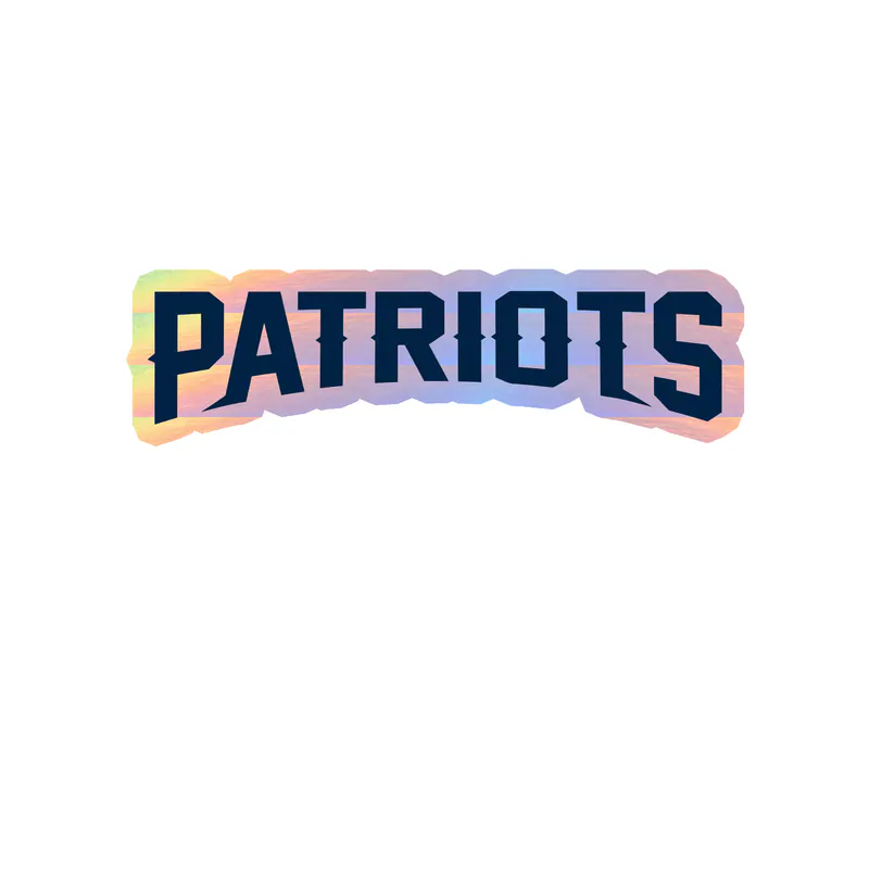 New England Patriots - Image 5 - Holographic Vinyl Sticker - Custom Size