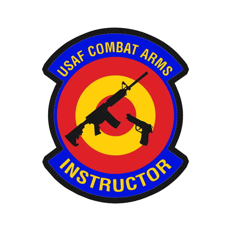 USAF Combat Arms Instructor - Carbon Fiber Vinyl Decal