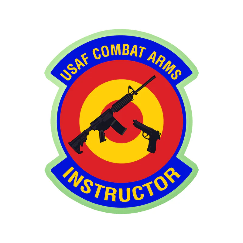 USAF Combat Arms Instructor - Glow in the Dark Vinyl Decal