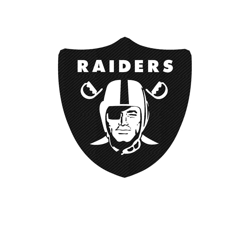 Las Vegas Raiders - Image 1 - Carbon Fiber Vinyl Sticker - Custom Size
