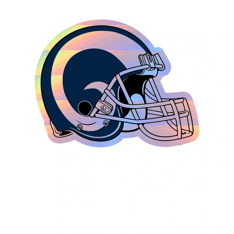 Los Angeles Rams - Image 11 - Holographic Vinyl Sticker - Custom Size