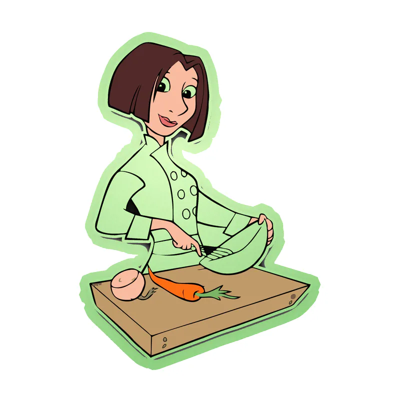 Ratatouille Glow in the Dark Vinyl Sticker - Custom Size