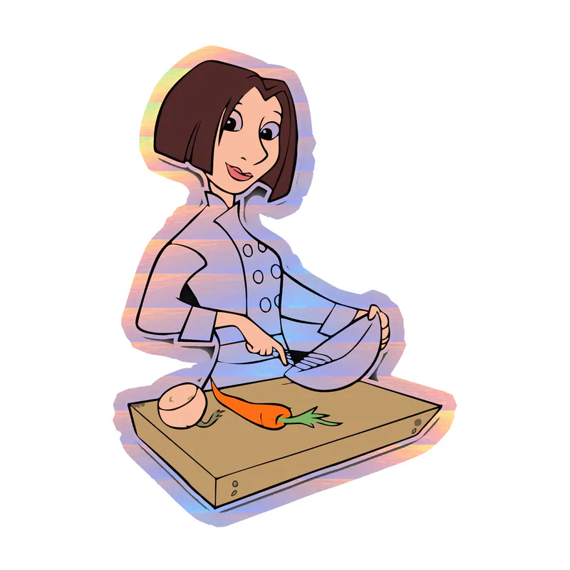 Ratatouille Holographic Vinyl Sticker - Custom Size
