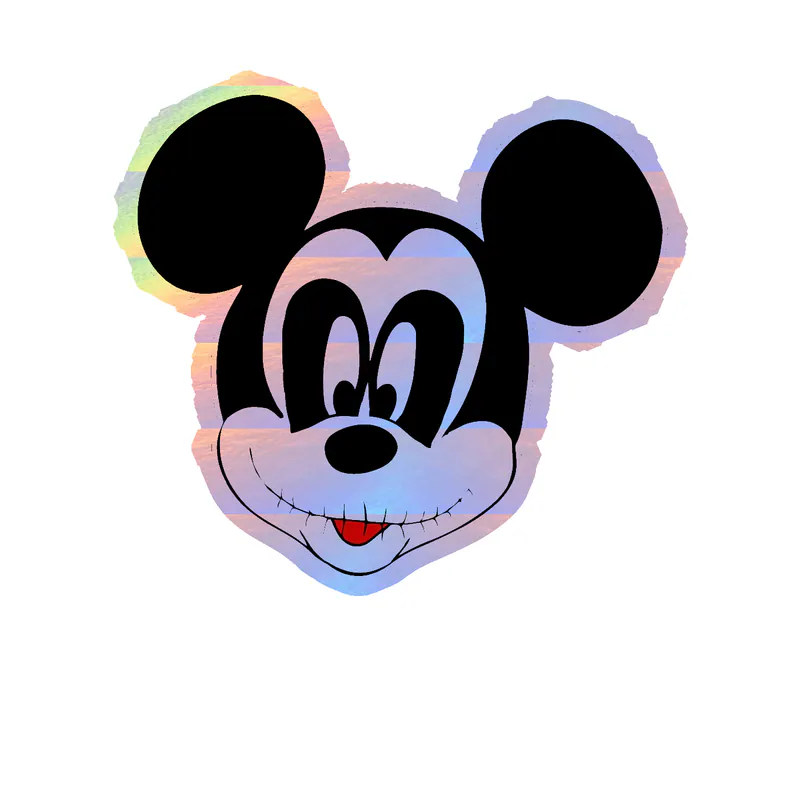 Nightmare Before Christmas Holographic Vinyl Sticker - Custom Size