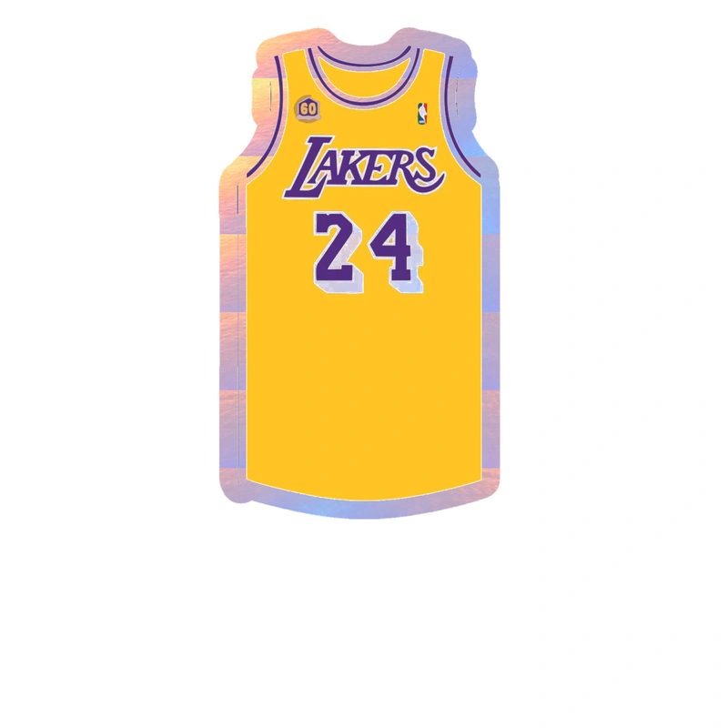 Los Angeles Lakers - Image 3 - Holographic Vinyl Sticker - Custom Size