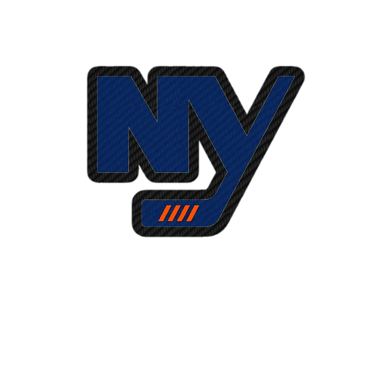 New York Islanders - NY - Carbon Fiber Vinyl Sticker - Custom Size
