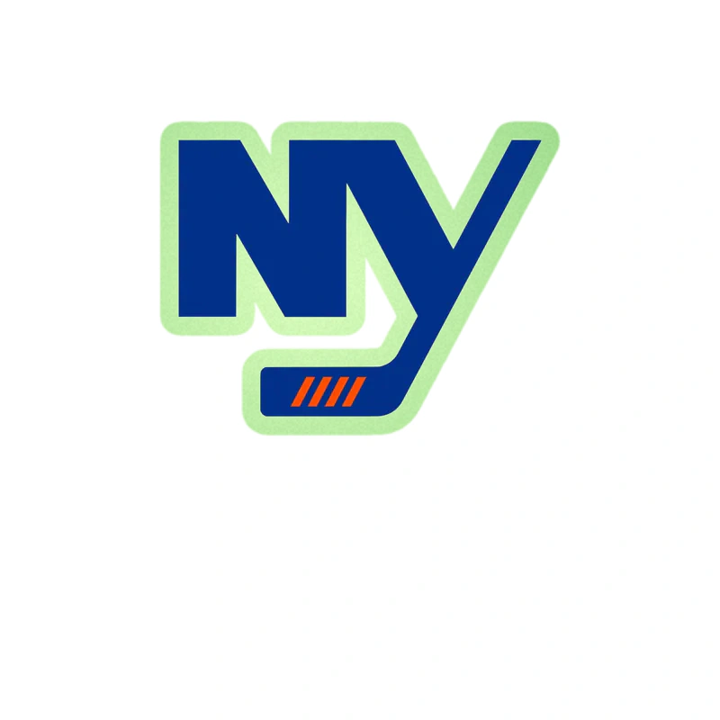 New York Islanders - NY - Glow in the Dark Vinyl Sticker - Custom Size