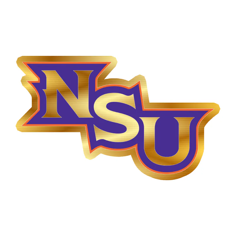 Northwestern State - Image 1 - Gold Chrome Vinyl Decal - Custom Size