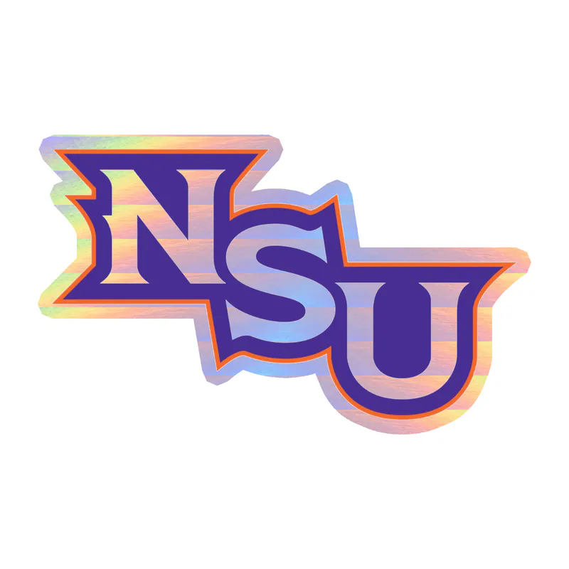Northwestern State - Image 1 - Holographic Vinyl Decal - Custom Size