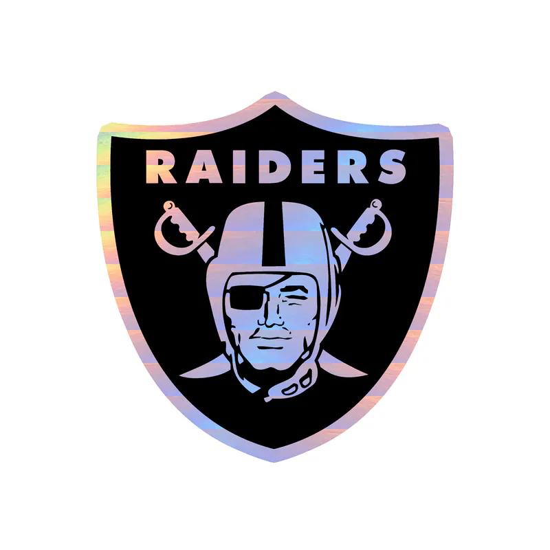 Las Vegas Raiders - Image 21 - Holographic Vinyl Sticker - Custom Size
