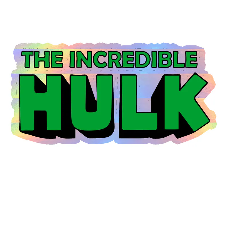 Hulk - Holographic Vinyl Sticker - Custom Size