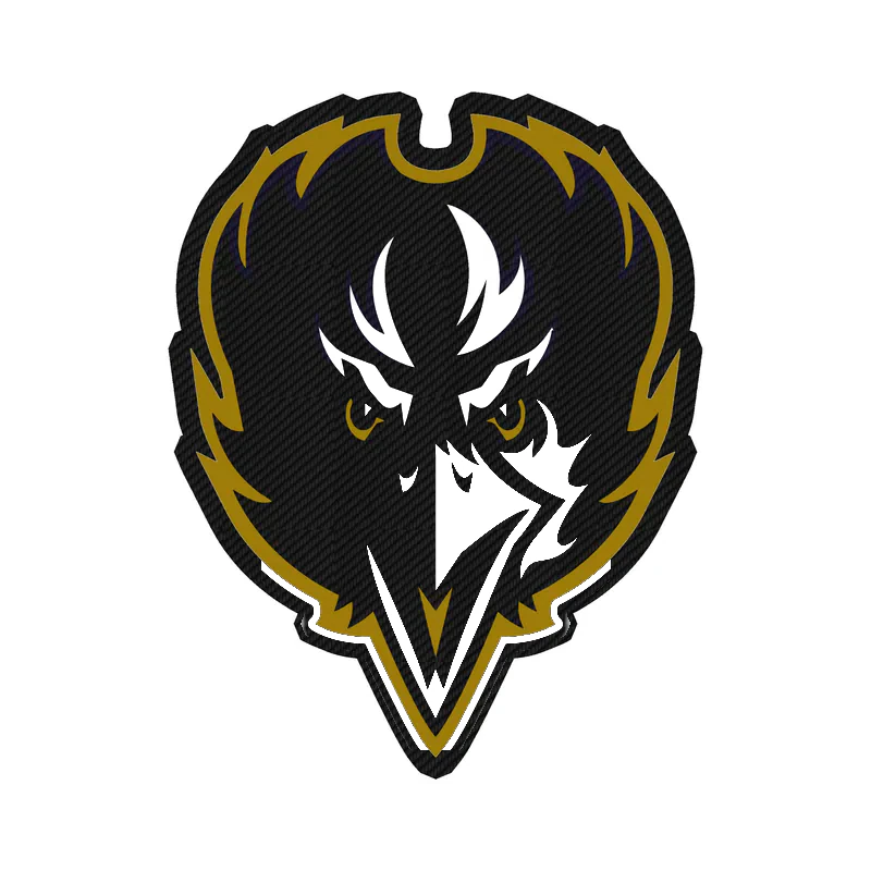 Baltimore Ravens - Image 9 - Carbon Fiber Vinyl Sticker - Custom Size