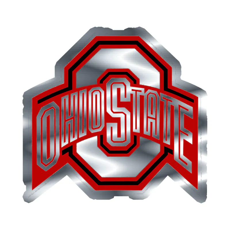 Ohio State Buckeyes - Image 11 - Silver Chrome Vinyl Decal