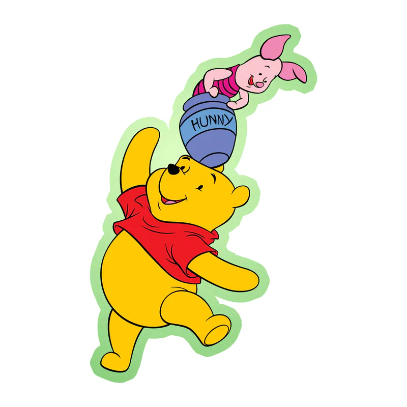 Winnie The Pooh - Pooh And Piglet - Glow in the Dark Vinyl Sticker - Custom Size