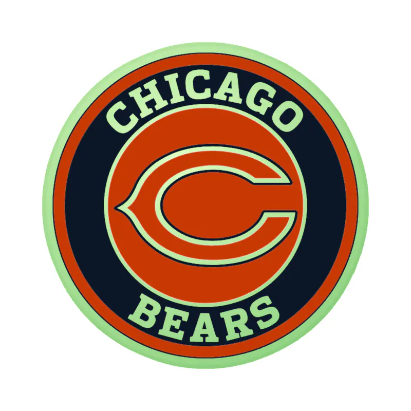 Chicago Bears - Bear Head - Image 17 - Glow in the Dark Vinyl Sticker - Custom Size