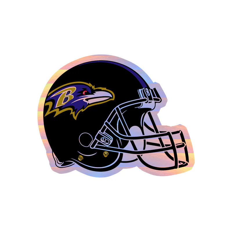 Baltimore Ravens - Image 12 - Holographic Vinyl Sticker - Custom Size