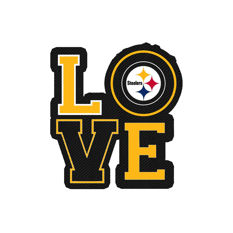 Pittsburgh Steelers - Image 3 - Carbon Fiber Vinyl Sticker - Custom Size