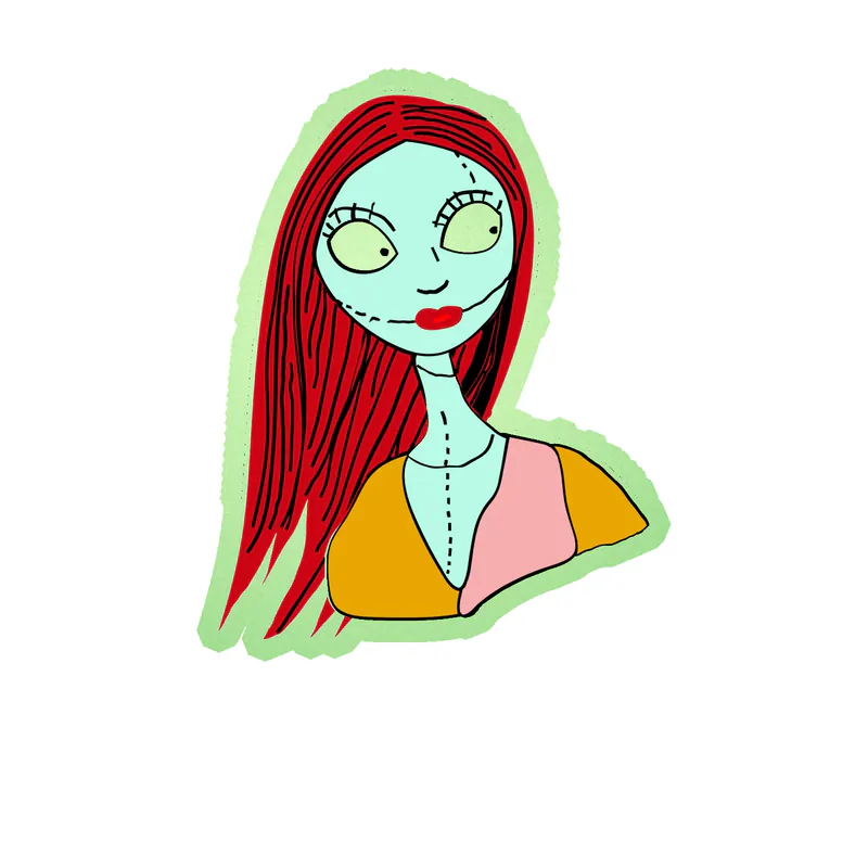 Nightmare Before Christmas Glow in the Dark Vinyl Sticker - Custom Size