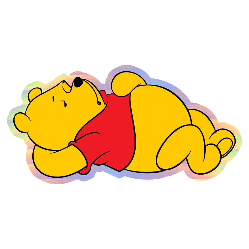 Winnie The Pooh - Holographic Vinyl Sticker - Custom Size