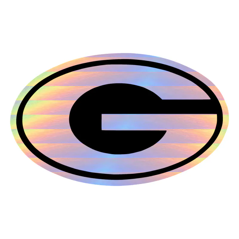 Georgia Bulldogs - Holographic Vinyl Decal - Custom Size