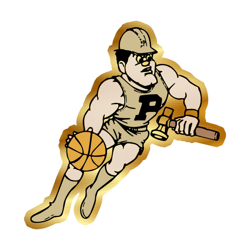 Purdue Boilermakers - Image 3 - Gold Chrome Vinyl Sticker - Custom Size