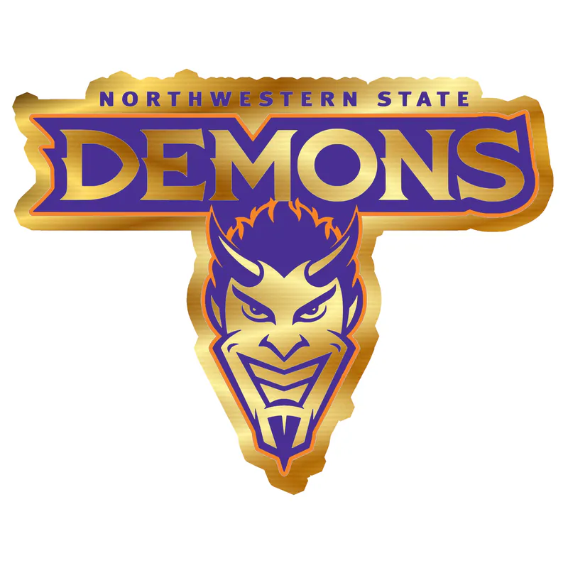 Northwestern State - Image 5 - Gold Chrome Vinyl Decal - Custom Size