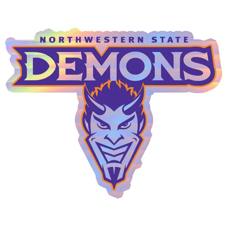 Northwestern State - Image 5 - Holographic Vinyl Decal - Custom Size