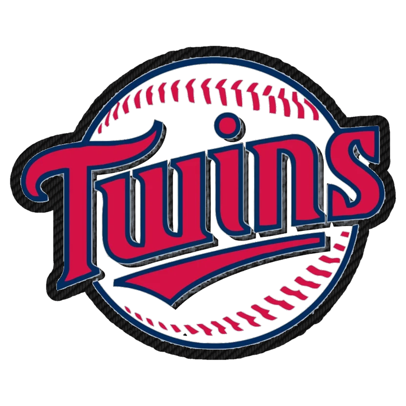 Minnesota Twins - Baseball Twins - Carbon Fiber Vinyl Sticker - Custom Size